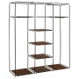 Kleiderschrank mit Fächern und Stangen aus braunem Stoff 150x45x175 cm von vidaXL, Kleiderschränke - Ref: Foro24-282454, Prei...