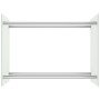 Leñero de vidrio blanco 80x35x60 cm de vidaXL, Bolsas y soportes de leña - Ref: Foro24-282833, Precio: 68,26 €, Descuento: %