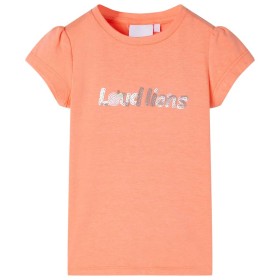 Neon orange cap sleeve children's t-shirt size 128 by , Kids T-shirts - Ref: Foro24-10657, Price: 9,99 €, Discount: %