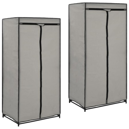 Wardrobes 2 units gray 75x50x160 cm by vidaXL, Wardrobes - Ref: Foro24-282444, Price: 41,13 €, Discount: %