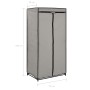 Wardrobes 2 units gray 75x50x160 cm by vidaXL, Wardrobes - Ref: Foro24-282444, Price: 41,13 €, Discount: %