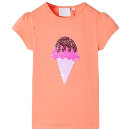 Camiseta infantil naranja neón 92 de , Camisetas para niños - Ref: Foro24-10719, Precio: 9,67 €, Descuento: %