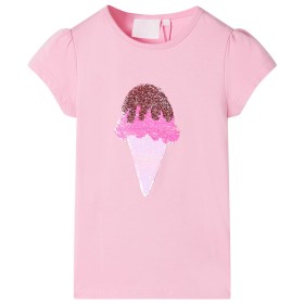 Camiseta infantil rosa chillón 128 de , Camisetas para niños - Ref: Foro24-10727, Precio: 8,99 €, Descuento: %