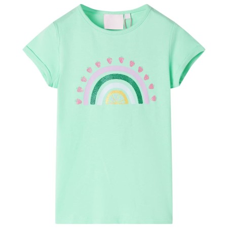 Camiseta infantil verde brillante 140 de , Camisetas para niños - Ref: Foro24-10738, Precio: 9,99 €, Descuento: %