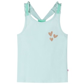 Camiseta de tirantes infantil verde menta claro 92 de , Camisetas para niños - Ref: Foro24-10524, Precio: 9,99 €, Descuento: %