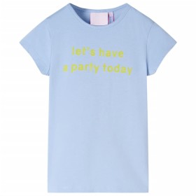 Camiseta infantil azul claro 116 de , Camisetas para niños - Ref: Foro24-11086, Precio: 7,99 €, Descuento: %