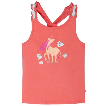 Camiseta de tirantes infantil color coral 92 de , Camisetas para niños - Ref: Foro24-10674, Precio: 9,99 €, Descuento: %