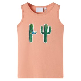 Camiseta de tirantes infantil naranja claro 104 de , Camisetas para niños - Ref: Foro24-12500, Precio: 7,99 €, Descuento: %