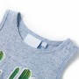 Blaues Melange-Tanktop für Kinder 140 von , Kinder-T-Shirts - Ref: Foro24-12498, Preis: 8,89 €, Rabatt: %