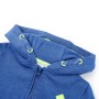 Child's hooded sweatshirt with blue mélange zipper 104 by , Kids T-shirts - Ref: Foro24-11890, Price: 14,67 €, Discount: %