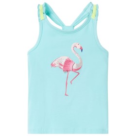 Light mint green children's tank top size 116 by , Kids T-shirts - Ref: Foro24-11141, Price: 8,99 €, Discount: %