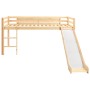 Cama alta para niños tobogán y escalera madera pino 97x208 cm de vidaXL, Cunas y camas para niños - Ref: Foro24-282714, Preci...