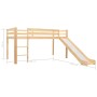 Cama alta para niños tobogán y escalera madera pino 97x208 cm de vidaXL, Cunas y camas para niños - Ref: Foro24-282714, Preci...