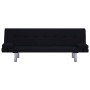 Sofá cama con dos almohadas de poliéster negro de vidaXL, Sofás - Ref: Foro24-282189, Precio: 205,43 €, Descuento: %