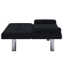 Sofá cama con dos almohadas de poliéster negro de vidaXL, Sofás - Ref: Foro24-282189, Precio: 205,43 €, Descuento: %