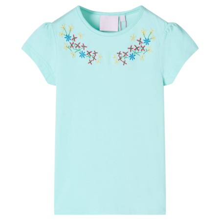 Light aquamarine children's t-shirt size 128 by , Kids T-shirts - Ref: Foro24-11337, Price: 9,81 €, Discount: %