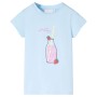 Camiseta infantil azul suave 128 de , Camisetas para niños - Ref: Foro24-11272, Precio: 9,99 €, Descuento: %