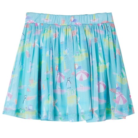 Light aquamarine pleated children's skirt size 116 by , kids pants - Ref: Foro24-11446, Price: 10,99 €, Discount: %