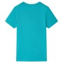 Short-sleeved children's t-shirt in dark mint green, size 140. by , Kids T-shirts - Ref: Foro24-11873, Price: 9,35 €, Discoun...