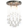 Ceiling lamp with spherical silver crystals 3 G9 bulbs by vidaXL, Lamps - Ref: Foro24-281575, Price: 53,70 €, Discount: %