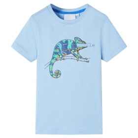 Camiseta infantil de manga corta azul claro 140 de , Camisetas para niños - Ref: Foro24-12018, Precio: 7,99 €, Descuento: %