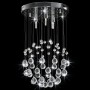 Ceiling lamp with spherical silver crystals 3 G9 bulbs by vidaXL, Lamps - Ref: Foro24-281575, Price: 53,70 €, Discount: %