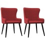 Dining chairs 2 units burgundy fabric by vidaXL, dining chairs - Ref: Foro24-282523, Price: 104,76 €, Discount: %