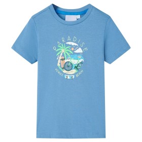 Mittelblaues Kinder-T-Shirt 104 von , Kinder-T-Shirts - Ref: Foro24-12575, Preis: 9,99 €, Rabatt: %