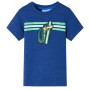 Dark blue mélange children's t-shirt size 128 by , Kids T-shirts - Ref: Foro24-12487, Price: 8,08 €, Discount: %