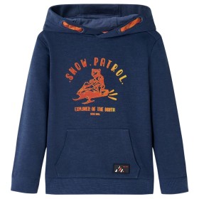 Marineblauer und orangefarbener Kinder-Hoodie 116 von , Kinder-T-Shirts - Ref: Foro24-12776, Preis: 12,99 €, Rabatt: %