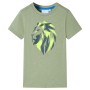 Camiseta infantil caqui claro 140 de , Camisetas para niños - Ref: Foro24-12128, Precio: 9,35 €, Descuento: %