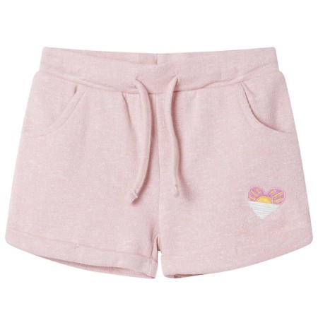 Pantalones cortos infantiles con cordón rosa claro mixto 116 de , Pantalones de niños - Ref: Foro24-10966, Precio: 10,26 €, D...