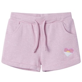 Pantalones cortos infantiles con cordón color lila mixto 104 de , Pantalones de niños - Ref: Foro24-10970, Precio: 10,26 €, D...