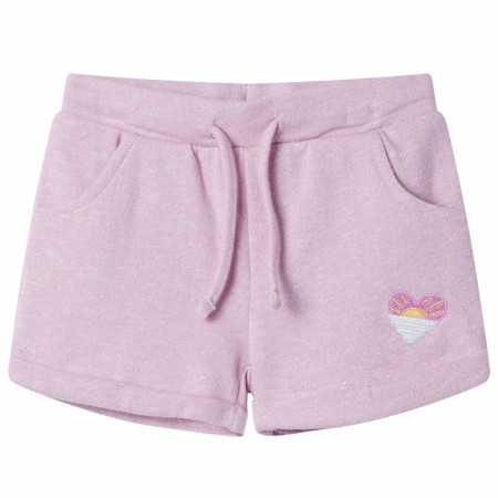 Pantalones cortos infantiles con cordón color lila mixto 128 de , Pantalones de niños - Ref: Foro24-10972, Precio: 12,06 €, D...