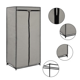 Gray wardrobe 75x50x160 cm by vidaXL, Wardrobes - Ref: Foro24-282440, Price: 28,64 €, Discount: %