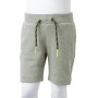 Pantalones cortos infantiles con cordón caqui claro mélange 128 de , Pantalones de niños - Ref: Foro24-11702, Precio: 9,06 €,...