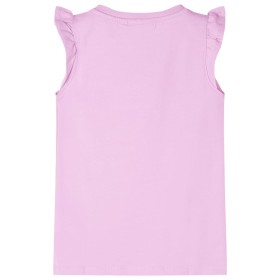 Camiseta infantil de manga volante color lila 128 de , Camisetas para niños - Ref: Foro24-10507, Precio: 7,99 €, Descuento: %