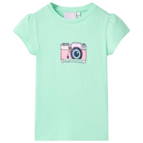 Camiseta infantil verde brillante 104 de , Camisetas para niños - Ref: Foro24-10475, Precio: 8,99 €, Descuento: %