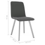 Gray velvet dining chairs 2 units by vidaXL, dining chairs - Ref: Foro24-282569, Price: 113,55 €, Discount: %