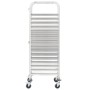 Kitchen trolley with 16 stainless steel trays 38x55x163 cm by vidaXL, Kitchen and dining carts - Ref: Foro24-50920, Price: 17...