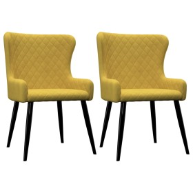 Dining chairs 2 units yellow velvet by vidaXL, dining chairs - Ref: Foro24-282530, Price: 183,71 €, Discount: %