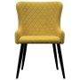 Sillas de comedor 2 unidades terciopelo amarillo de vidaXL, Sillas de comedor - Ref: Foro24-282530, Precio: 183,71 €, Descuen...