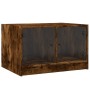 Coffee table with smoked oak glass doors 68x50x42 cm by , Coffee table - Ref: Foro24-836368, Price: 67,99 €, Discount: %