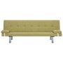 Sofá cama con dos almohadas de poliéster verde de vidaXL, Sofás - Ref: Foro24-282188, Precio: 192,93 €, Descuento: %