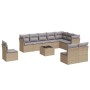 11-teiliges Gartensofa-Set mit beigen synthetischen Rattankissen von , Gartensets - Ref: Foro24-3217809, Preis: 702,65 €, Rab...