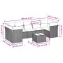 Gartensofa-Set mit beigen Kissen 8 Stück PE-Rattan von , Gartensets - Ref: Foro24-3249128, Preis: 537,34 €, Rabatt: %