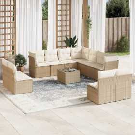 12-teiliges Gartensofa-Set und braune synthetische Rattankissen von , Gartensets - Ref: Foro24-3217828, Preis: 909,99 €, Raba...