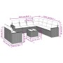 Gartensofa-Set mit beigen Kissen, 10-teilig, synthetisches Rattan von , Modulare Sofas für den Außenbereich - Ref: Foro24-325...