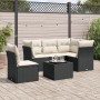 6-teilige Gartensofagarnitur und schwarze synthetische Rattankissen von , Gartensets - Ref: Foro24-3249485, Preis: 384,53 €, ...