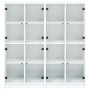 Black engineered wood shelving unit with doors 136x37x142 cm by , Bookcases and shelves - Ref: Foro24-3206517, Price: 243,95 ...